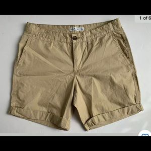 The Rail Mens Tan Khaki Shorts w/ Pockets Sz 31 W